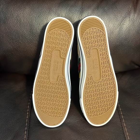 FINAL DROP/ SALE Gucci men’s Canvas Web Marley Stripe 1977 Tennis Sneakers NWB - Picture 7 of 7